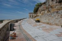 Muralla de Zamora, Zona Peas de Santa Marta y Cuesta del Obispo